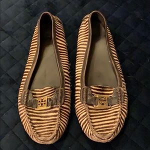 Tory Burch driving moccasins